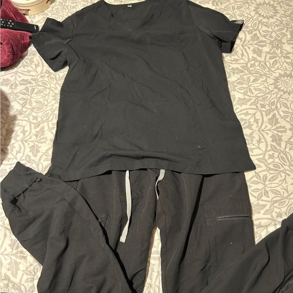 Black Women's Top and Pants Set